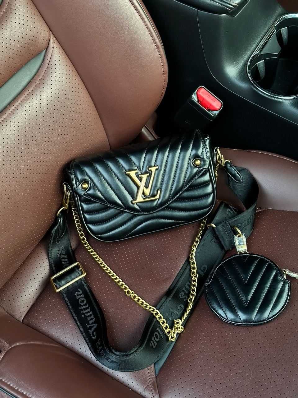 сумочка  LV New Wave Multi Pochette Bag Black/Gold