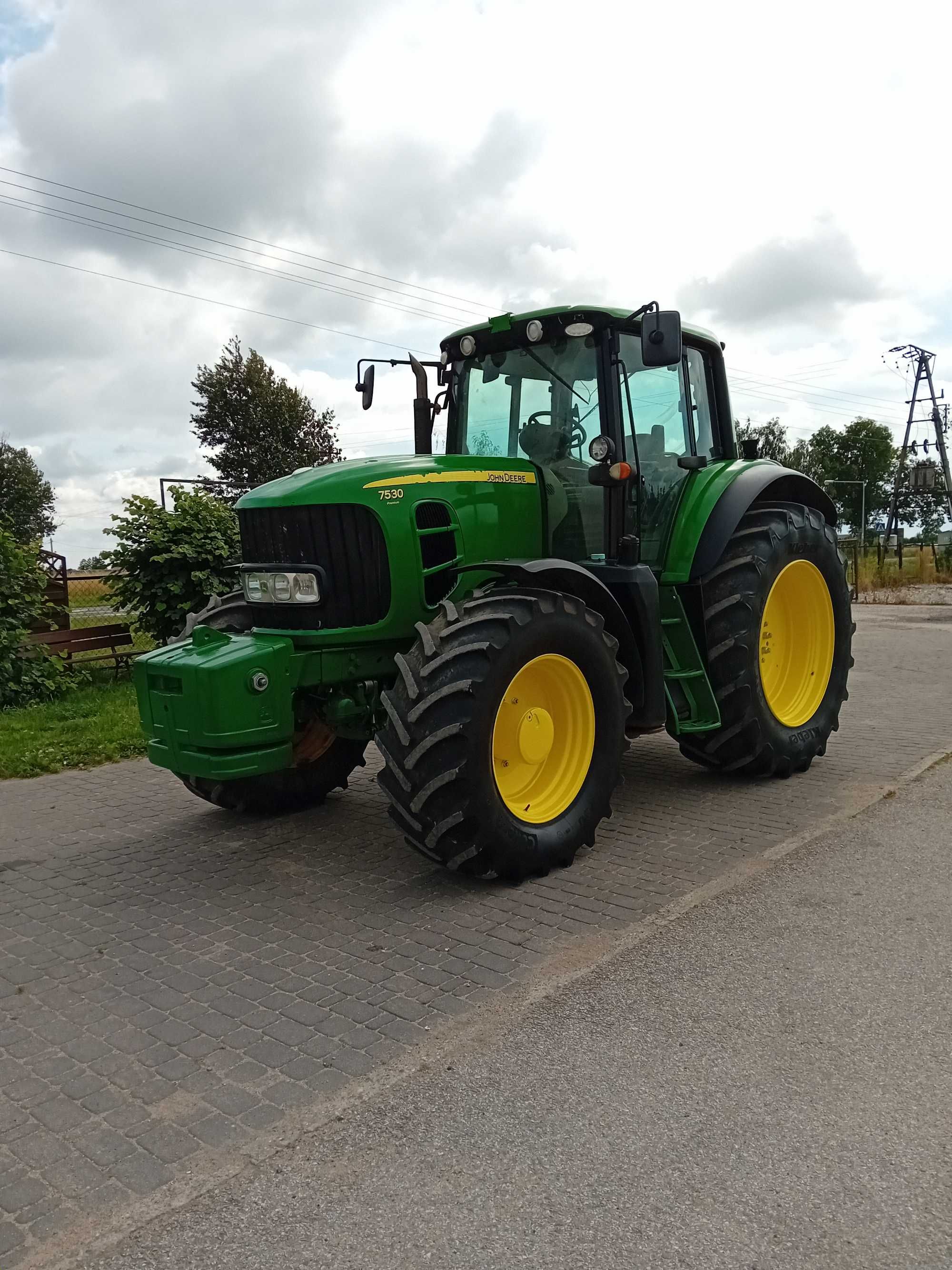 John Deere 7530 Premium manualna skrzynia biegów Tls pneumatyka