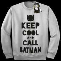 Keep calm and call Batman bluza męska 6 rozmiarów NOWA