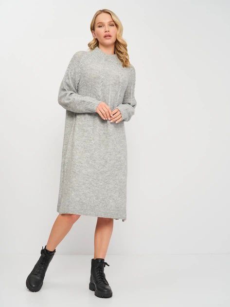 Продам плаття  міді жіноче C&A сірий меланж, 54-56р.