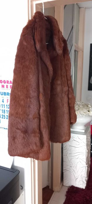 Casaco pelo de raposa natural