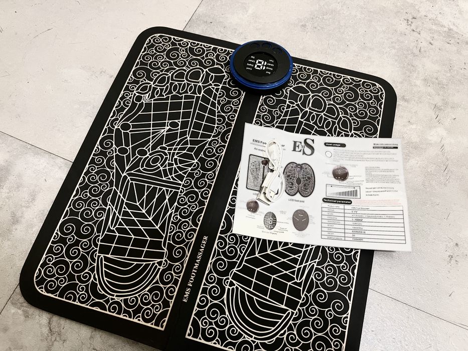 Mata masująca do stóp MT6527 Czarna