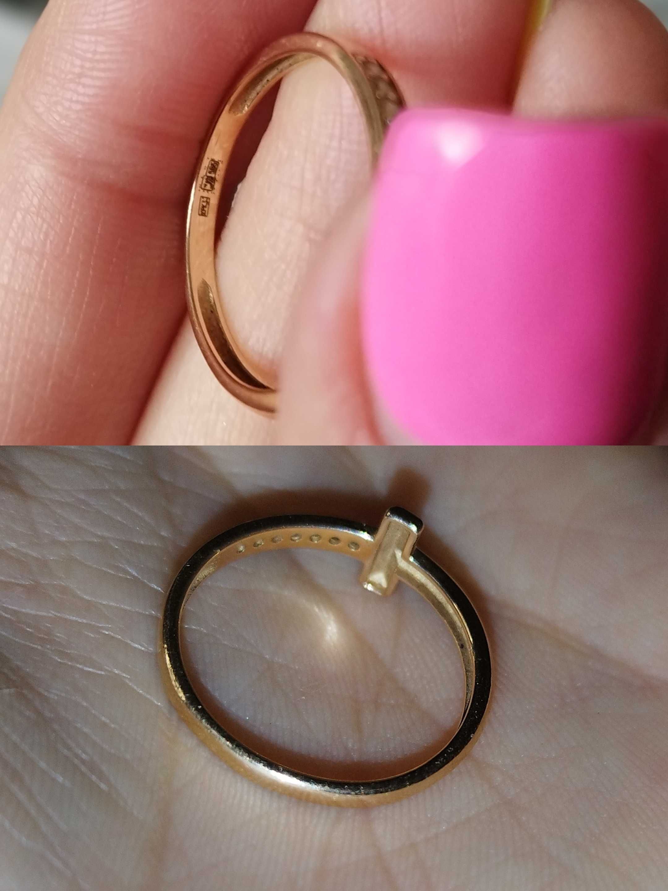 Кольцо Тиффани золото 585 размер 18