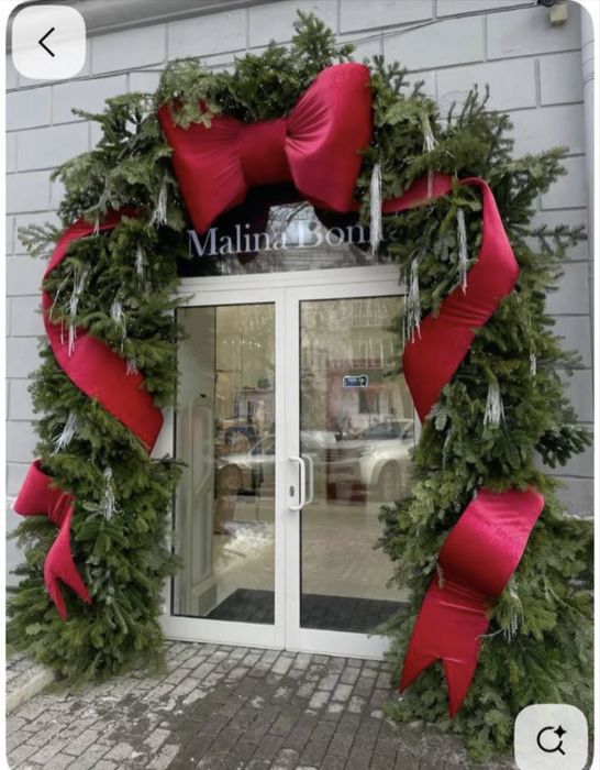 Бант на двері, бант на фасад, бант на ялинку, бант на авто