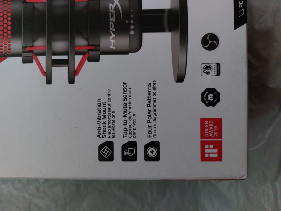 Мікрофон HyperX Quadcast Red | USB Condenser Gaming | NEW!