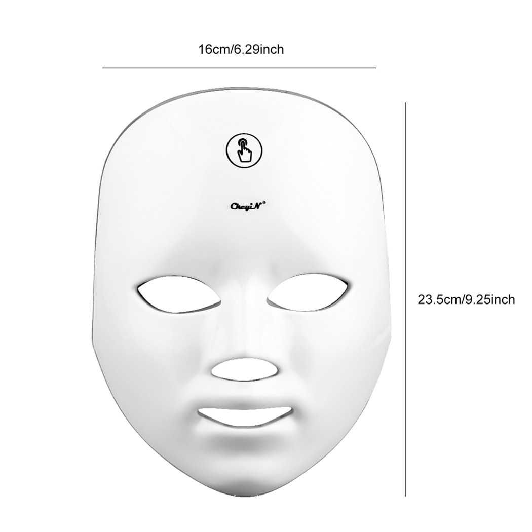 Maska LED terapia fotonowa światłem odmładzanie twarzy 7w1