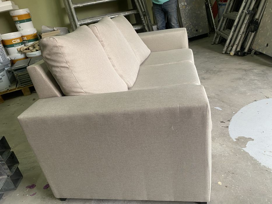 Sofa 3 lugares cor beje