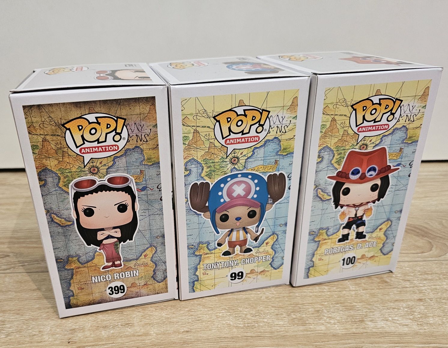 Zestaw figurek Funko, One Piece, Nico, Tonytony, Portgas