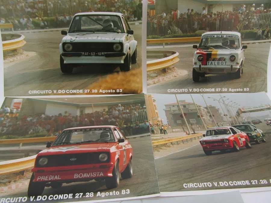 Lote 9 FOTOGRAFIAS Circuito Vila do Conde 1983 Toyota Starlet e Outros