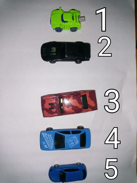 Іграшкові машинки Hot Wheels / Matchbox (набір з 5 штук)