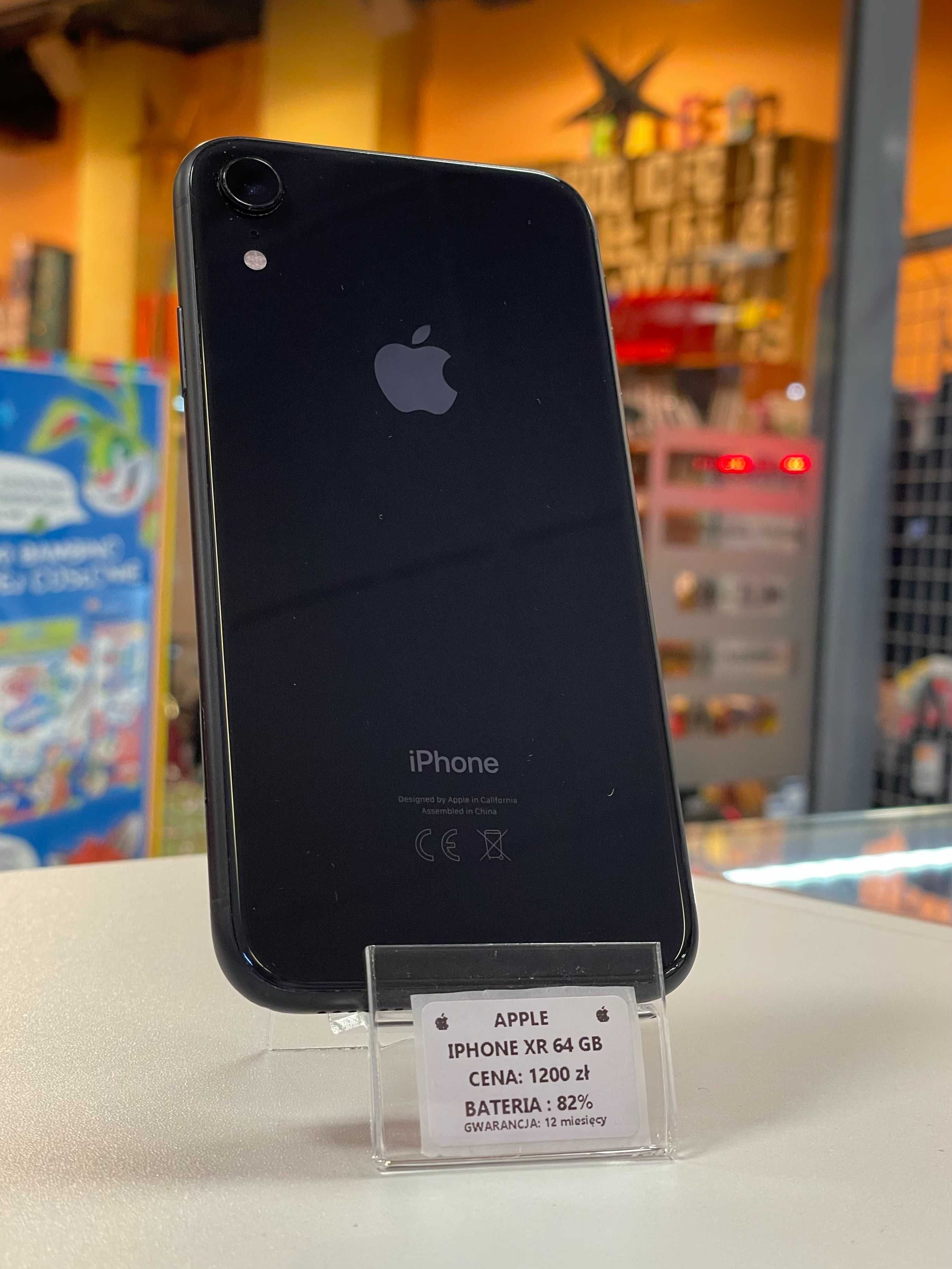 Telefon Apple iPhone XR 64gb. Kondycja: 82%!