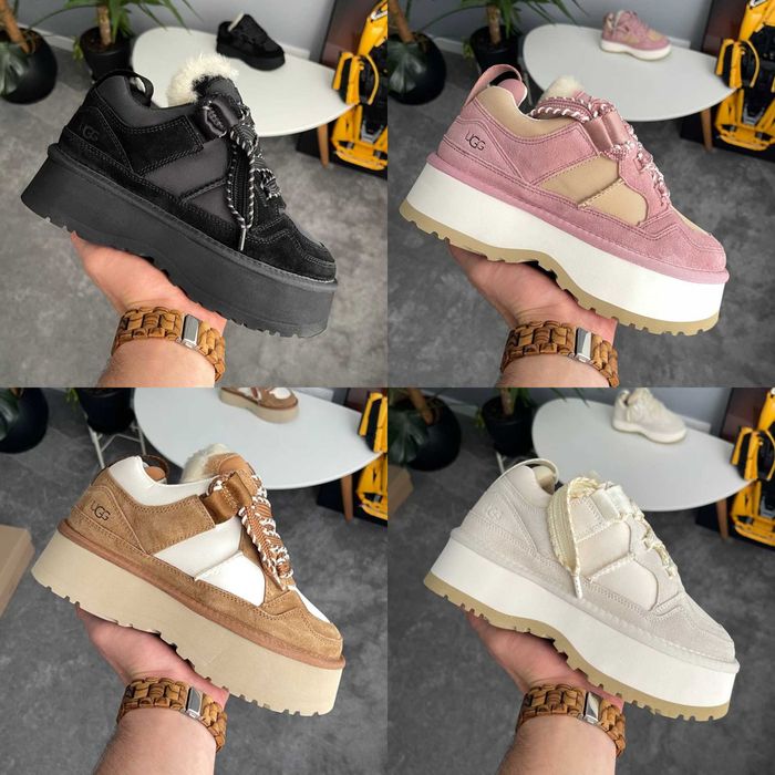 Жіночі зимові кросівки UGG Astromel Chestnut FUR 36-41 на хутрі