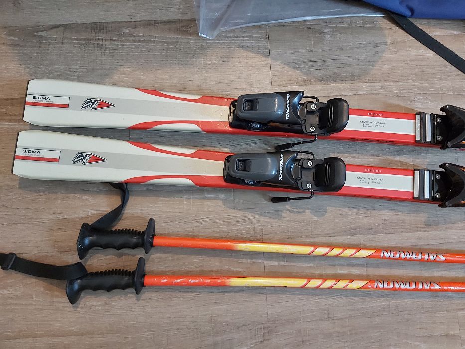 Горные лыжи Blizzard 160см с креплением Rossignol