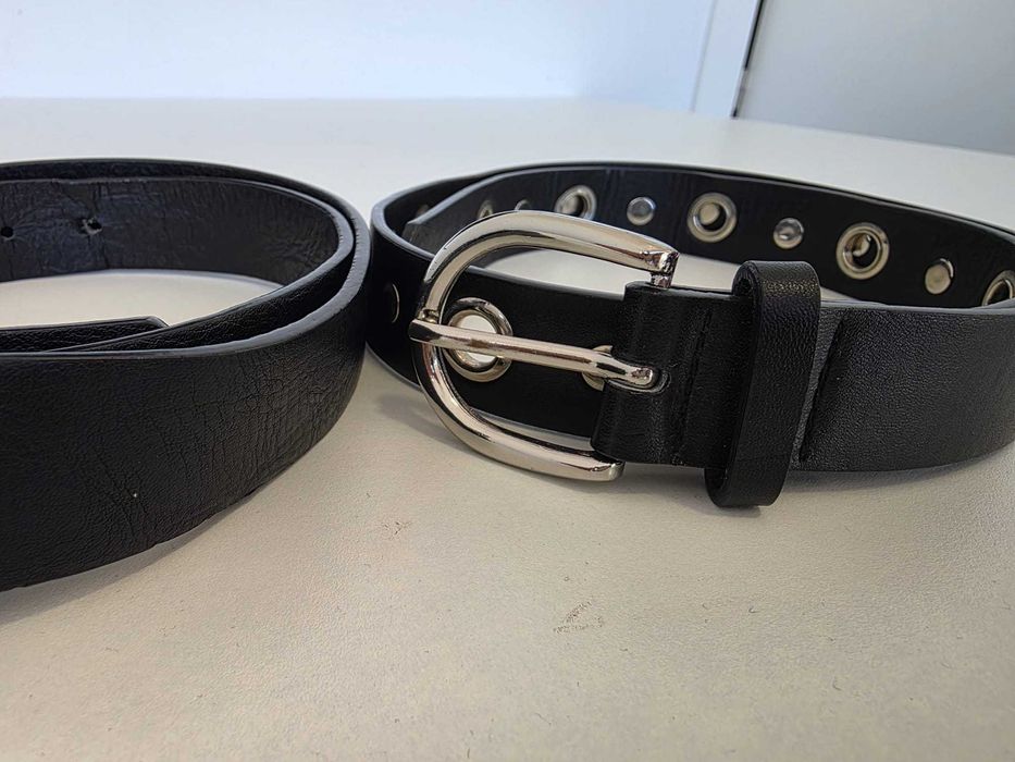 Pack 4 Cintos Pretos Unissexo em Pele Sintética