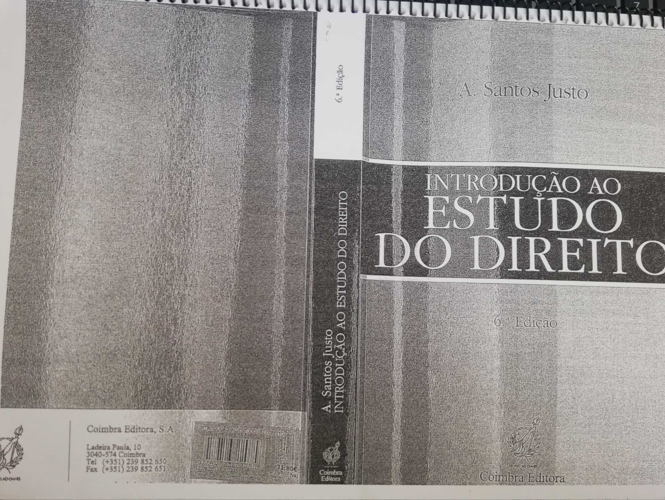 Introdução ao Estudo do Direito, A. Santos Justo