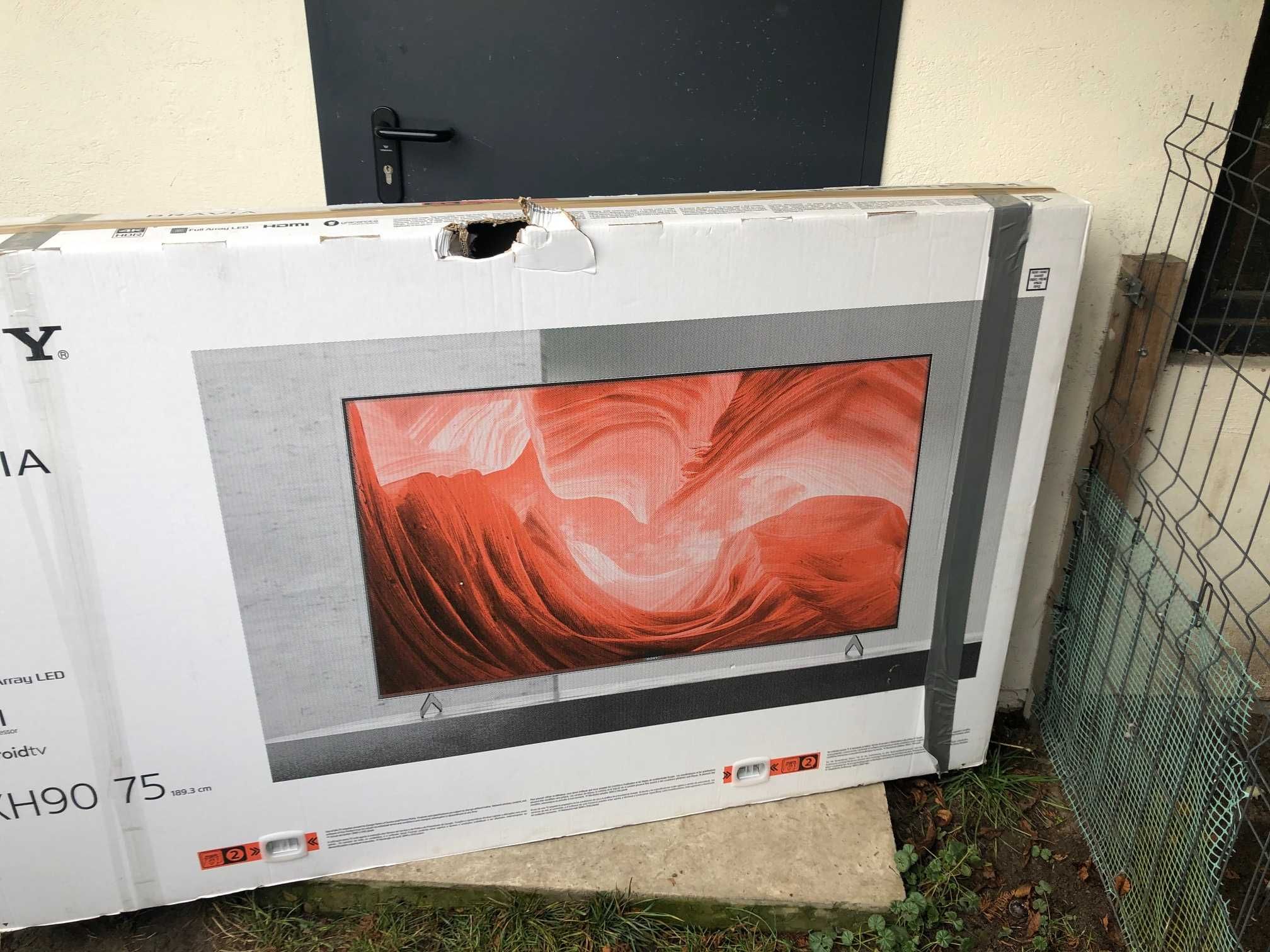 Pudło, opakowanie, karton po TV Sony 75"