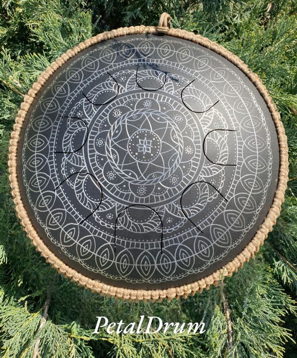 Пелюстковий барабан 8 нот. Глюкофон PetalDrum. Ручної работи.