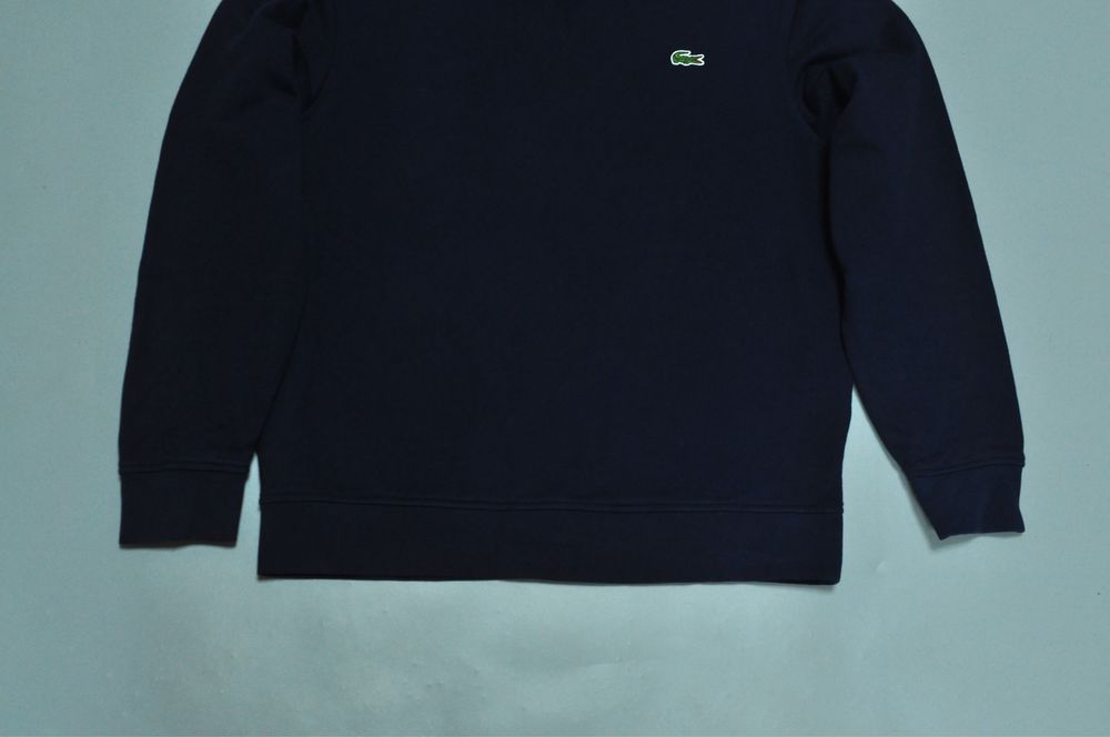 Lacoste оригинал свитшот мужской кофта тёмно синий лакоста