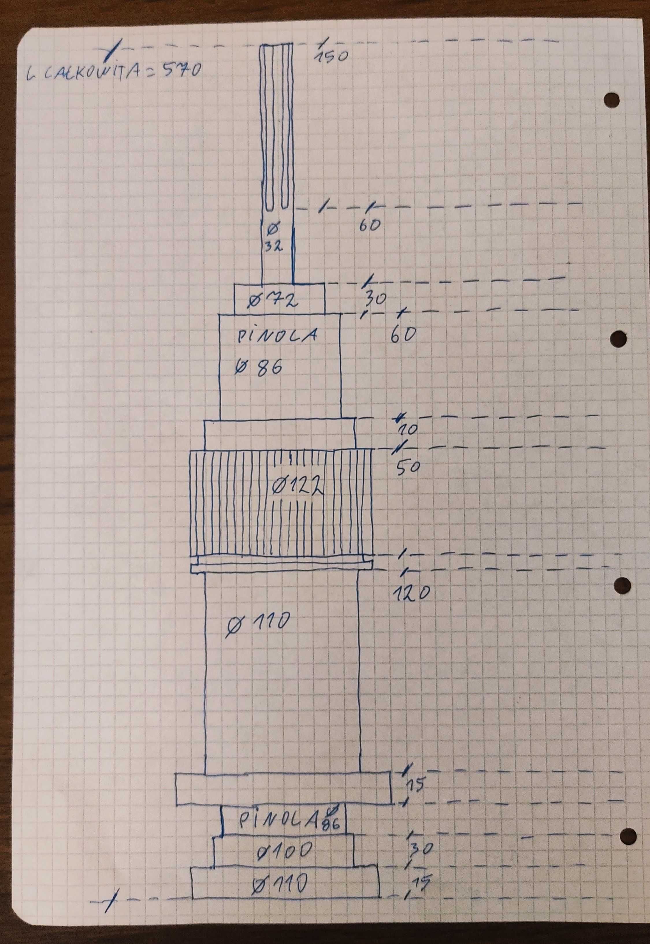 Wrzeciono Frezarskie Frezarka wiertarka Heckert 110 mm