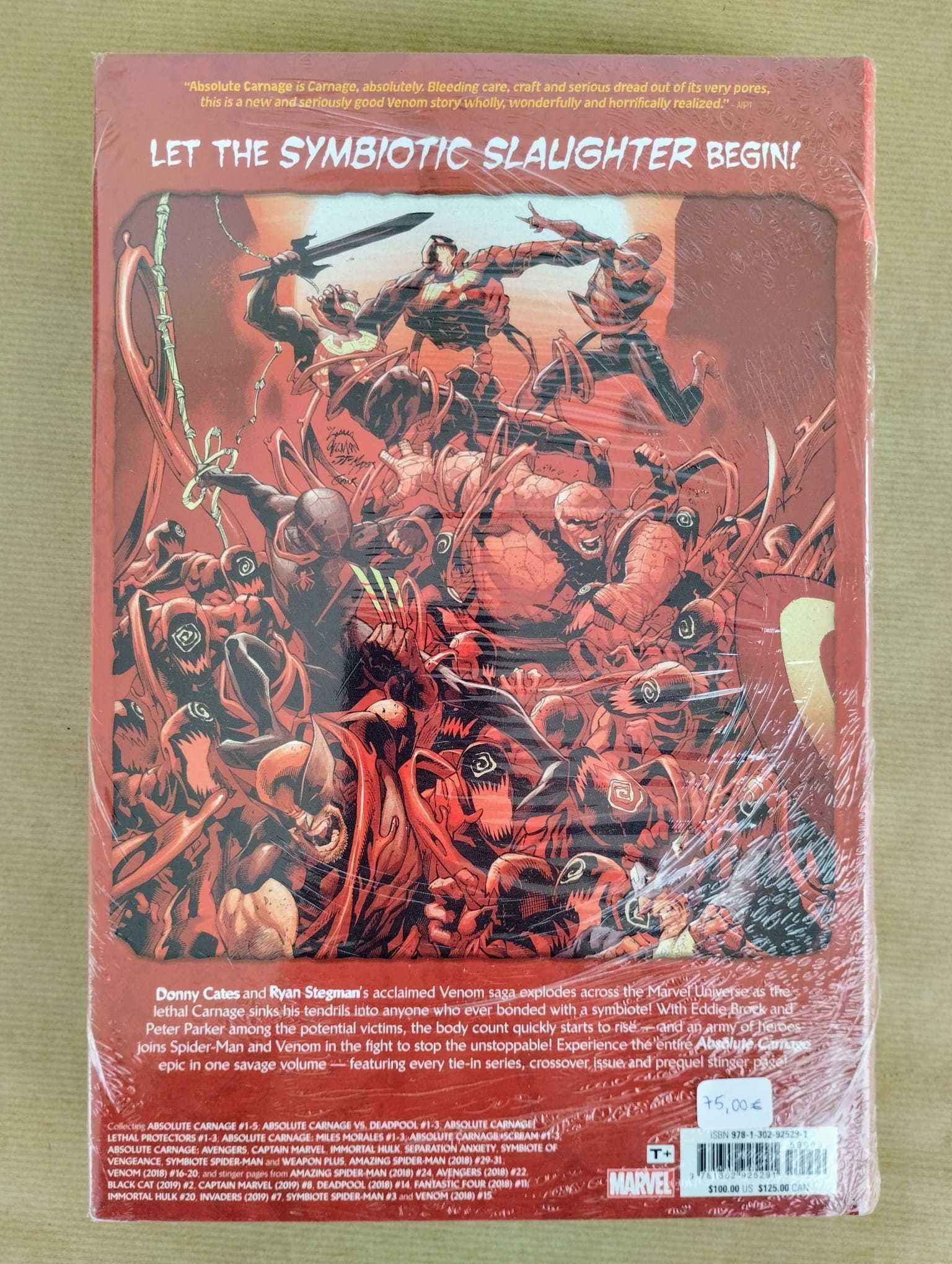 Absolute Carnage Omnibus - Hardcover - Novo, selado