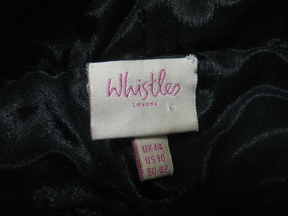 Шёлковое элегантное тёмно синее платье Whistles London L