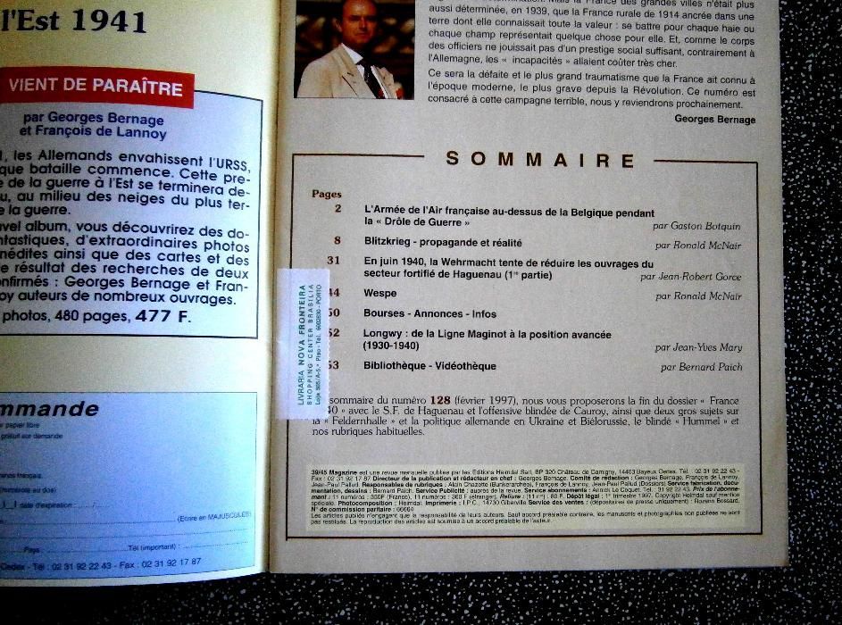 Revista 39-45 Nº127 Blitzkrieg em França Modelismo 2ª Guerra Mundial