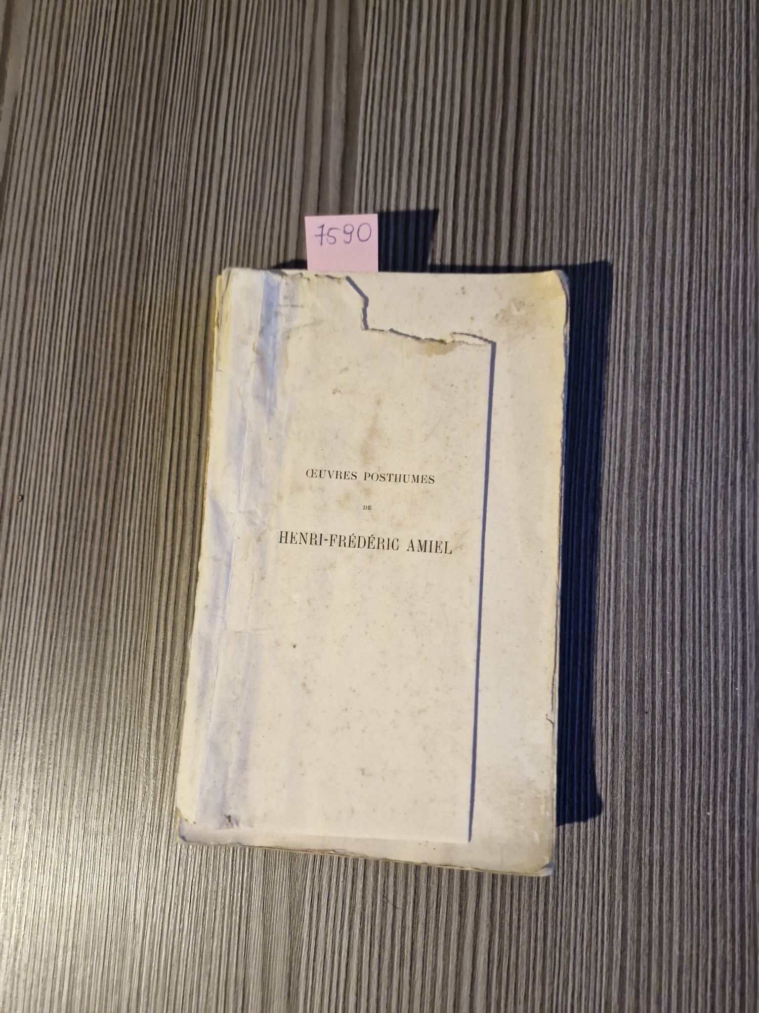 7590. "Journal intime" Henri Frederic Amiel (j.francuski)