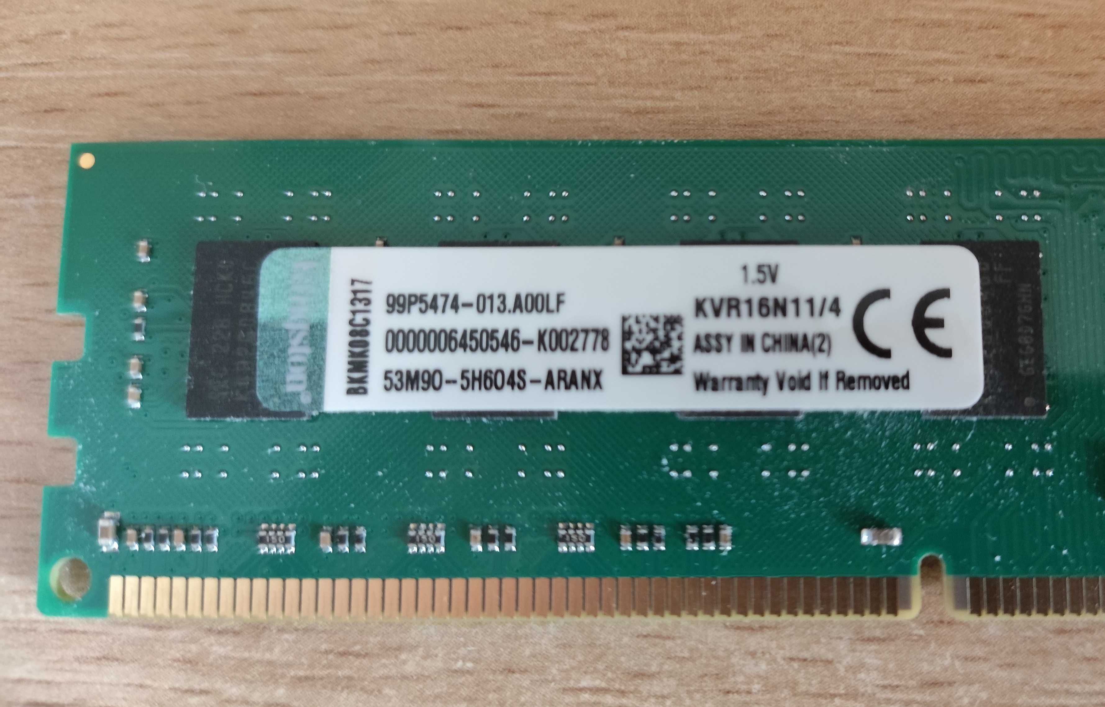 ОЗУ DDR3 8Gb Kingston (4×2) 1600Mhz