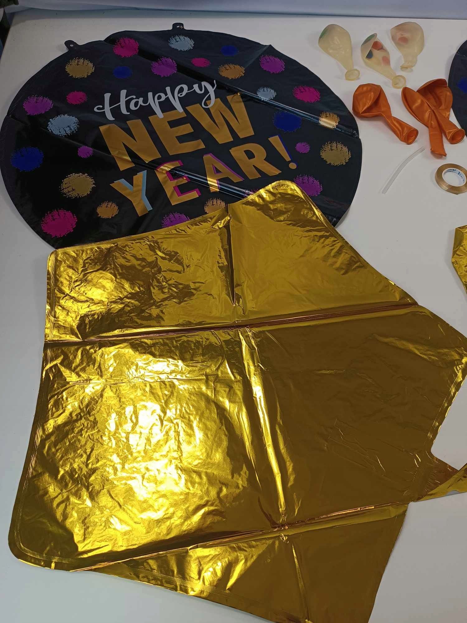 Sylwester zestaw balonów Happy New Year dekoracja sylwestrowa balony