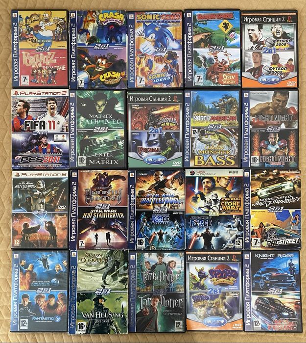 Диски для Sony PlayStation 2/PS2/ПС2 (Українська Ліцензія).