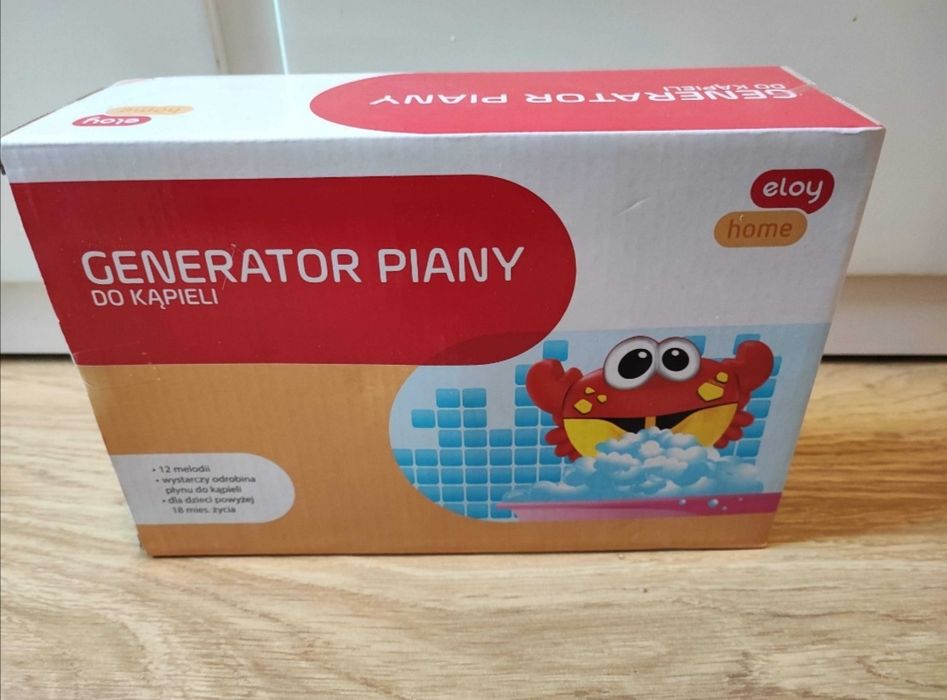 Nowa Zabawka do kąpieli generator Piany czerwony krab