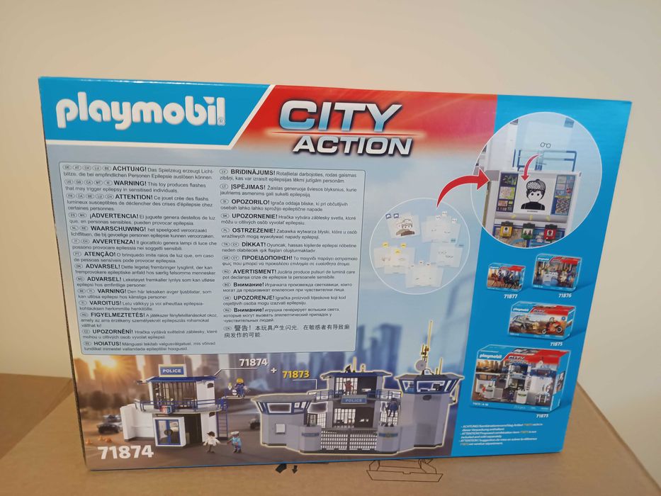Playmobil escuadra com sala de investigação 71874