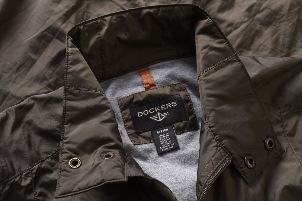 DOCKERS cienka kurtka męska na zamek ortalionowa S