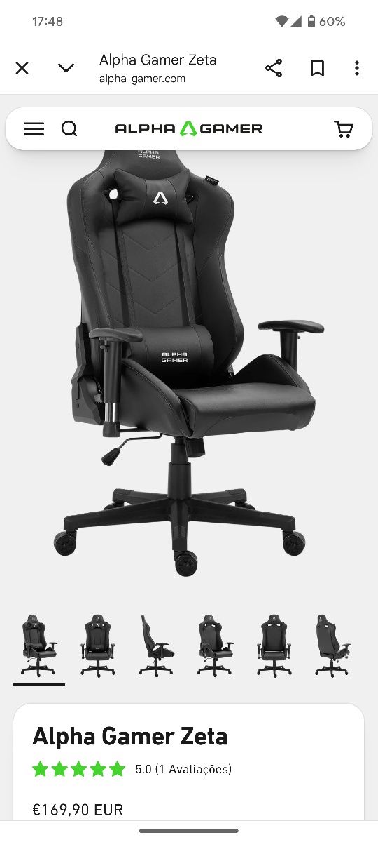 Alfa Gamer zeta Black