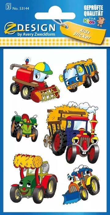 Naklejki papierowe, pojazdy 2. Zdesign. Nowy Produkt