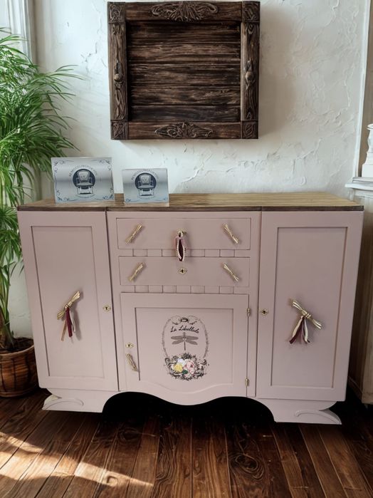 Móvel Aparador  Rosa Velho