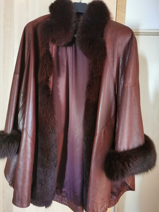 Capa pele senhora castanho