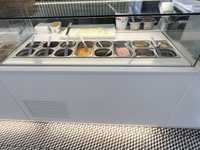 Bancada/ Vitrine refrigerada para containers/ recheios