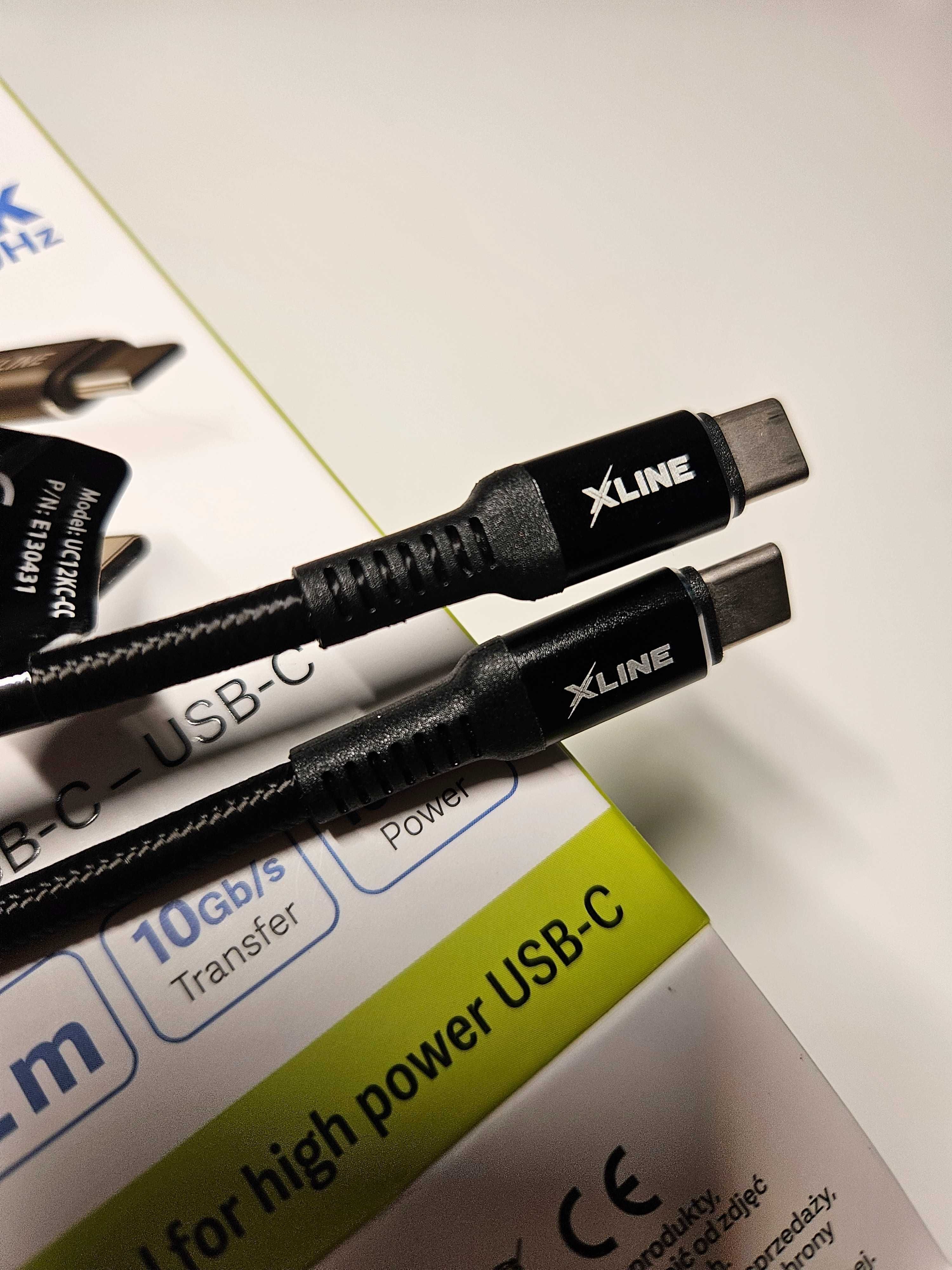 Kabel X-Line 2 x USB-C, 2m, 10 Gb/s, 100W.