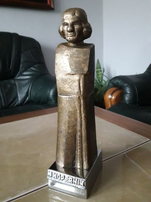 Rzeżba z brązu Mikołaj Kopernik II  poł. XX w