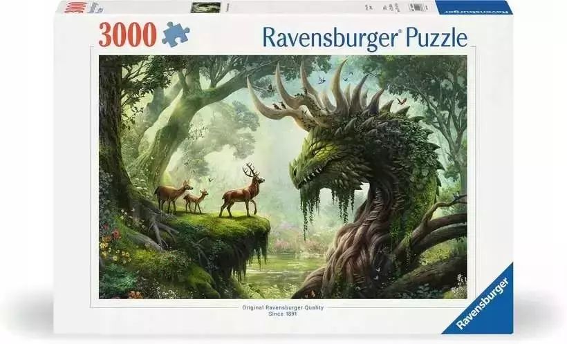 Puzzle 3000 elementów. Przebudzenie Leśnego Smoka. Ravensburger