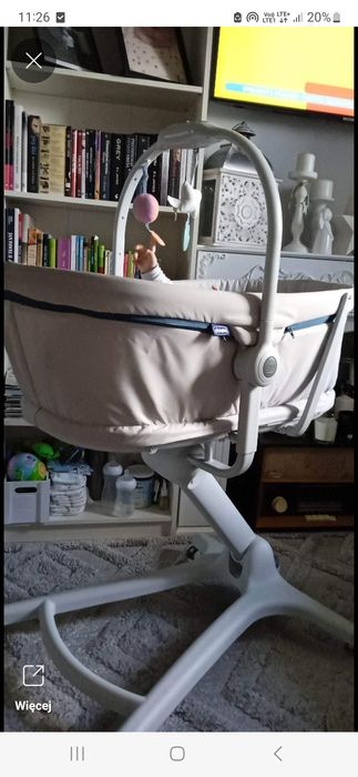 Lozeczko chicco. Plus podstawka do karmienia