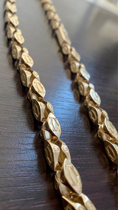 Złoty łańcuszek Cartier