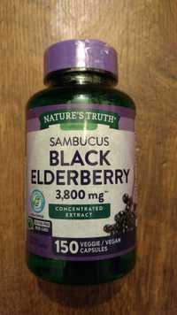 Black Elderberry Sambucus Czarny bez Odporność Grypa Wirusy 3.800mg