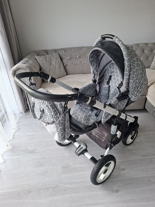 Wozek 3w1 4w1 siwy szary uniwersalny Adbor wysyłka