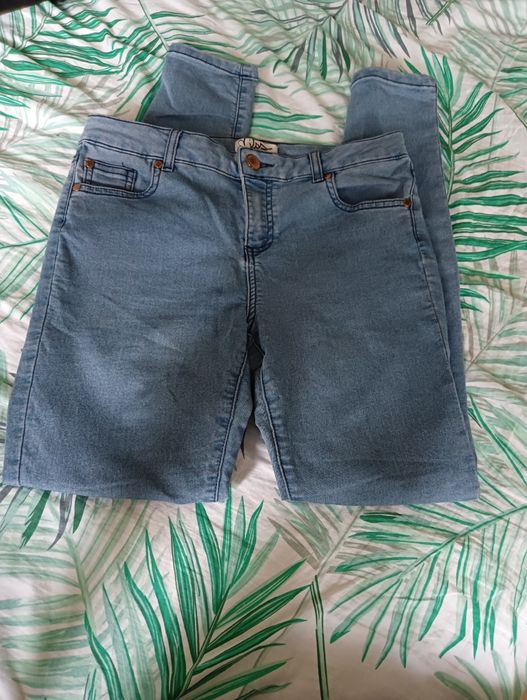 Jasne jeansy # r M/L jak nowe + gratis