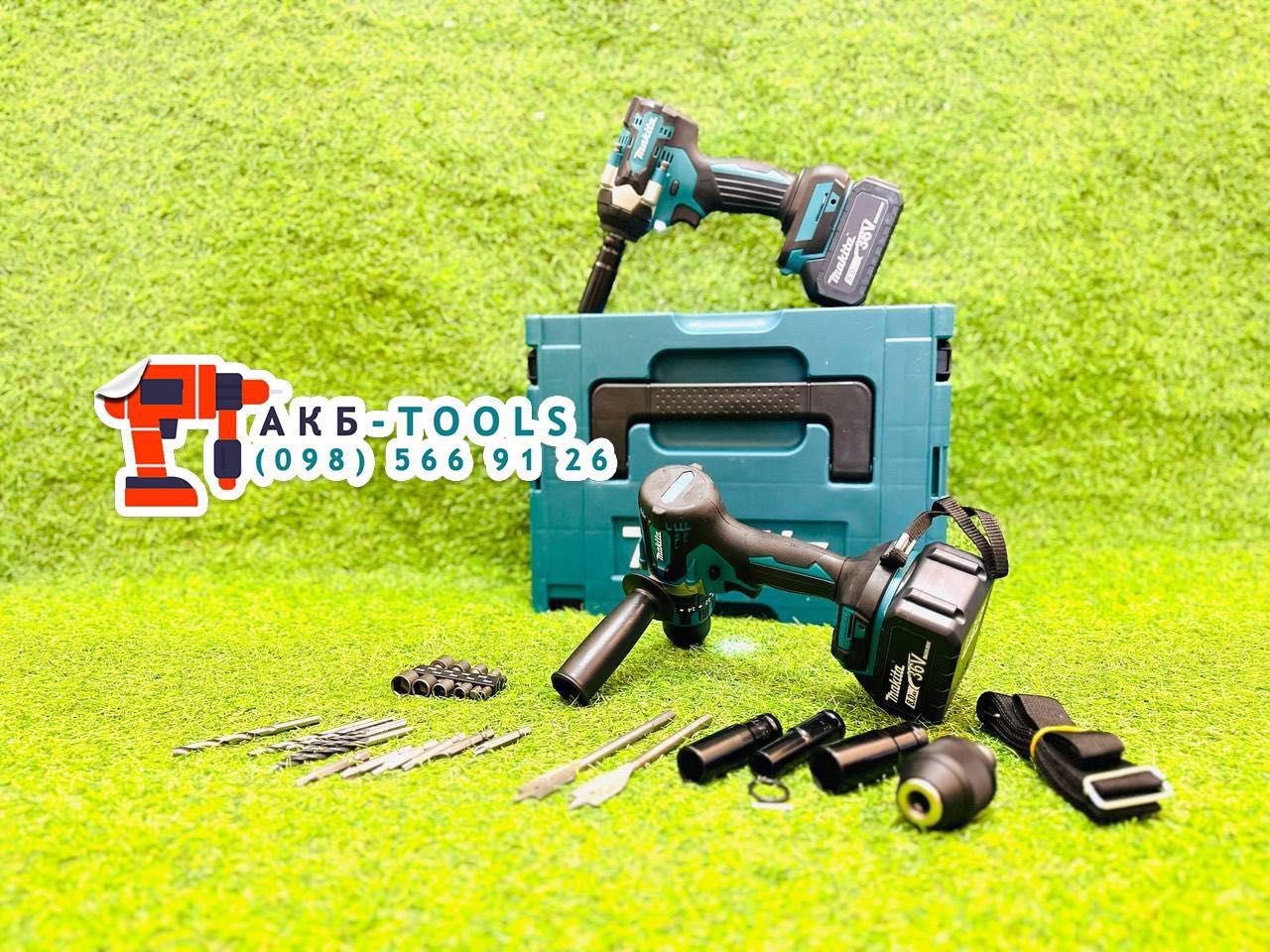 Makita 2/1 Ударний Гайковерт DTW500 + Безщітковий Шуруповерт DHP485BL