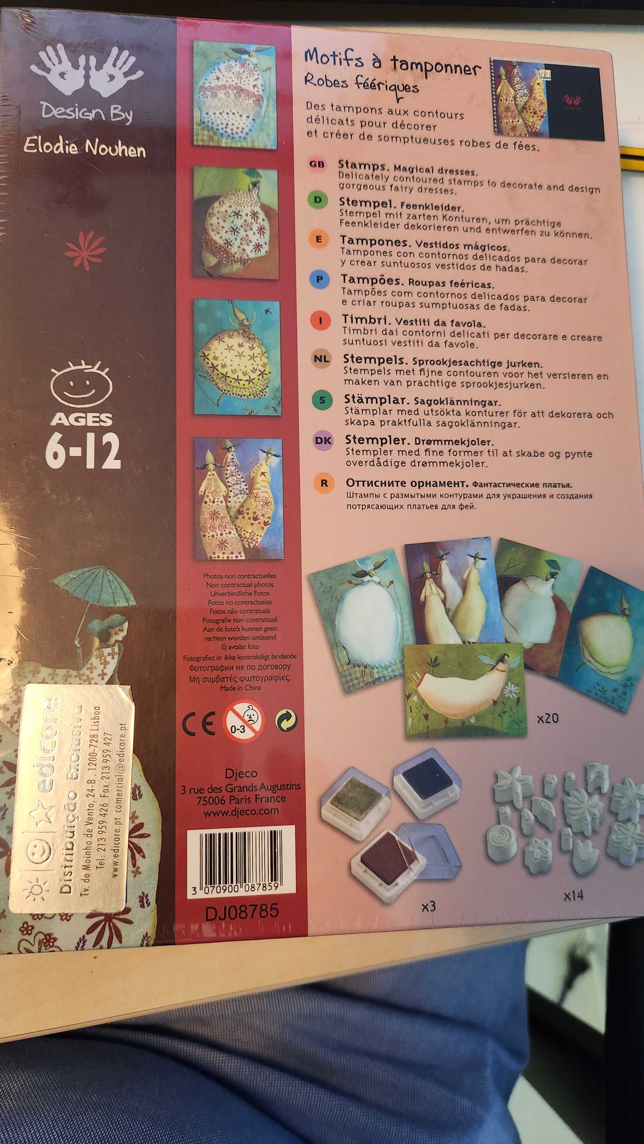 Jogo Atividade DJECO - Carimbos para vestidos mágicos