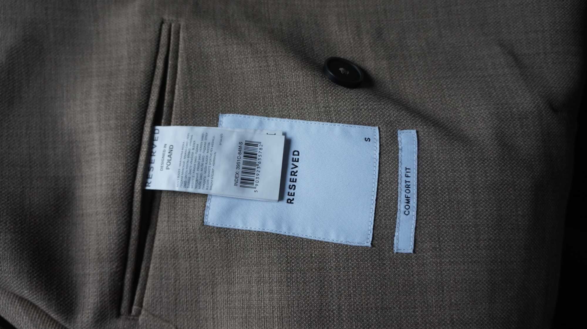 Garnitur Dwurzędowy Reserved Rozmiar L, S, M Kolor Capucino
