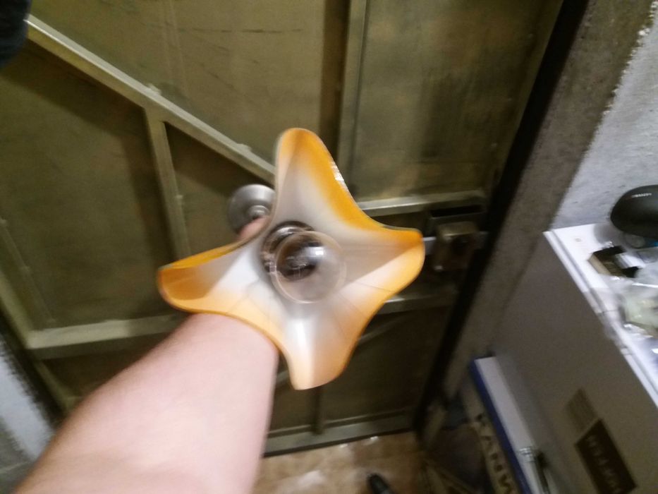 Żyrandol klasyczny pomarańczowy